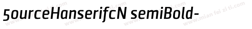 5ourceHanserifcN semiBold字体转换